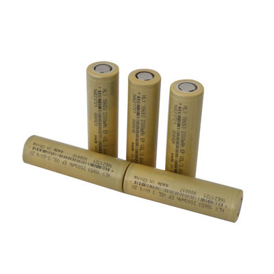 باتری 3.6 V لیتیوم 500 سیکل 2000mah 18650 برای ابزارهای الکتریکی