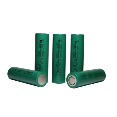 باتری سیکل طولانی 3.6V 2500mah قابل شارژ لیتیوم یون 18650 RoHS با قدرت بالا