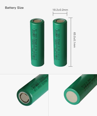 3.6V 2500mah شارژ خورشیدی 18650 سلول باتری های قابل شارژ AAA با ظرفیت بالا