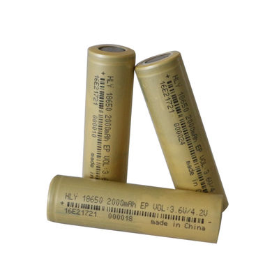 باتری لیتیوم یون قابل شارژ استوانه ای KC 18650 با چگالی انرژی بالا 3.6 ولت 2000 میلی آمپر ساعت