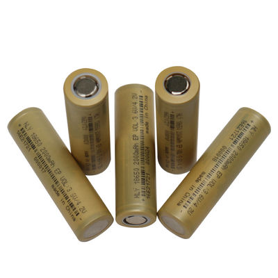 باتری لیتیوم یونی 18650 استوانه ای 3.6 v 2000mah باتری قابل شارژ FCC