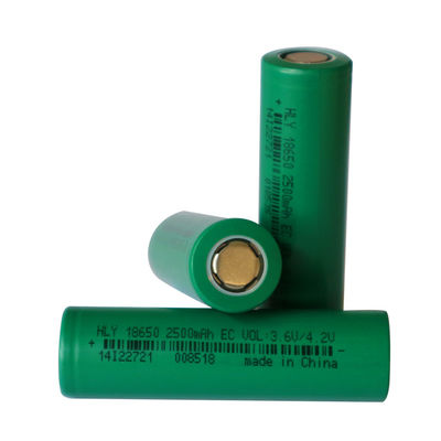 منبع تغذیه با ظرفیت بالا 2500mah 18650 باتری RoH برای اسکیت برد الکتریکی