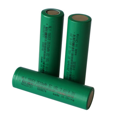 باتری لیتیوم یون قابل شارژ 3.6v 2500mah 18650 برای وسایل نقلیه الکتریکی