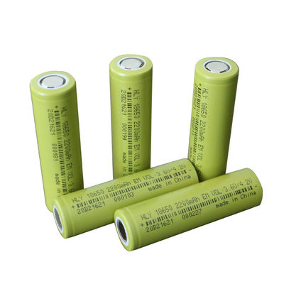 سلول های باتری 3.6 ولتی 3.6 ولتی قابل شارژ 2200mah 18650 برای EV