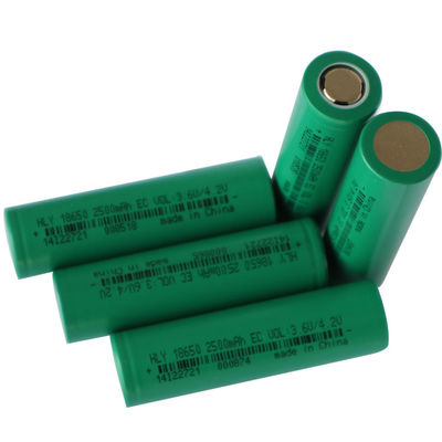 18650 3.6 ولت 2500mah لیتیوم یون باتری قابل شارژ لیتیوم سلول UN38.3