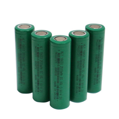 18650 3.6 ولت 2500mah لیتیوم یون باتری قابل شارژ لیتیوم سلول UN38.3