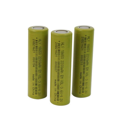 EN62133 18650 3.6V 2200mAh باتری خورشیدی قابل شارژ برای چراغ قوه LED