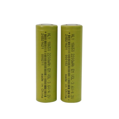 EN62133 18650 3.6V 2200mAh باتری خورشیدی قابل شارژ برای چراغ قوه LED