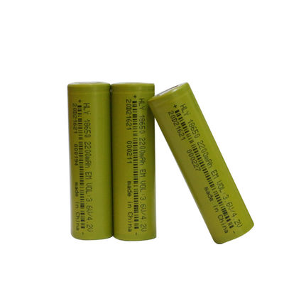 نرخ دشارژ بالا باتری لیتیوم یونی 2200 میلی آمپری قابل شارژ FCC 18650